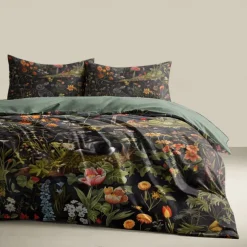 Retro Rainforest Rabbit Duvet Cover Set 2-piece Set 3-piece Set Lightweight Soft Short Plush Set Thick Feather Square Bed