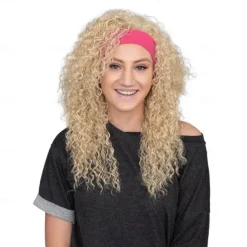Retro 80s Aerobics Instructor Deluxe Wig Without Headband Halloween Wigs