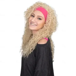 Retro 80s Aerobics Instructor Deluxe Wig Without Headband Halloween Wigs