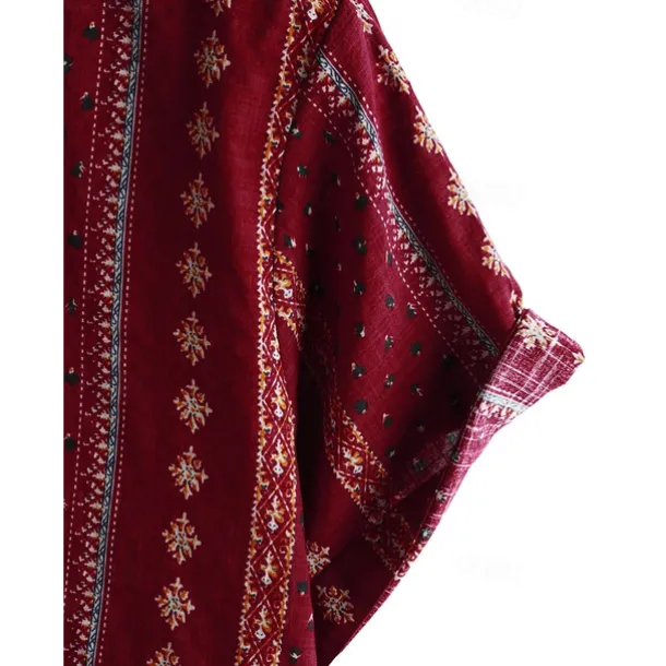 Retro Vintage Boho 1970s Shirt Hawaiian Shirts Hippie Tribal Ethnic Fancy Dress Men's Halloween Carnival Music Festival Beach Vacation Wear Retro Theme Party Adults' Shirt