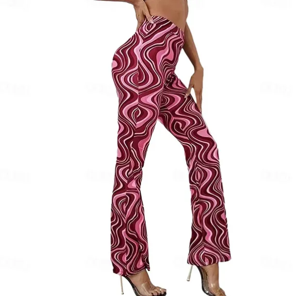 Retro Vintage Boho 1970s Trousers Bell Bottom Pants Flared Trousers Wide Leg Pants Hippie Women's Pride Parade Pride Month Adults' Pants