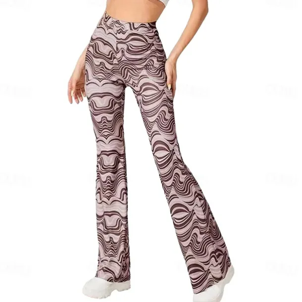 Retro Vintage Boho 1970s Trousers Bell Bottom Pants Flared Trousers Wide Leg Pants Hippie Women's Pride Parade Pride Month Adults' Pants