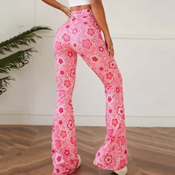 Retro Vintage Boho 1970s Trousers Bell Bottom Pants Flared Trousers Wide Leg Pants Hippie Women's Pride Parade Pride Month Adults' Pants