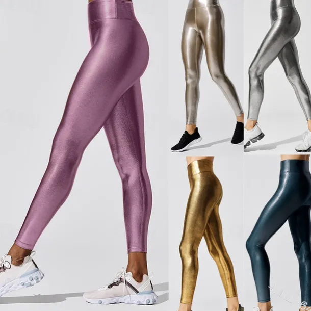 Retro Vintage Disco 1980s Leggings Workout Pants Disco Fancy Dress Women's Halloween Carnival Masquerade Party / Evening Pride Parade Pride Month Adults' Pants