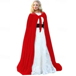 Retro Vintage Medieval Renaissance Cape Cloak Witch Viking Outlander Fancy Dress Women's Celtic Viking Fantasy Carnival Masquerade Performance Kid's Adults' Cloak Cap
