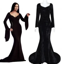 Retro Vintage Punk & Gothic Steampunk Dress Mermaid Dresses Plus Size Normal Witch Morticia Addams Fancy Dress Women's Girls' Fantasy Walpurgis Night Halloween Carnival Masquerade Party / Evening