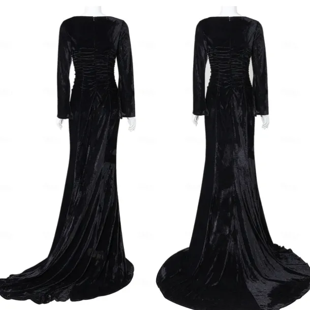 Retro Vintage Punk & Gothic Steampunk Dress Mermaid Dresses Plus Size Normal Witch Morticia Addams Fancy Dress Women's Girls' Fantasy Walpurgis Night Halloween Carnival Masquerade Party / Evening