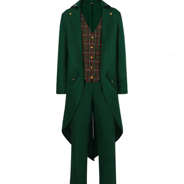 Retro Vintage Punk & Gothic Medieval Blouse / Shirt Pants Cosplay Costume Vampire Gentleman Fancy Dress Men's Viking Fantasy Halloween Carnival Masquerade Party / Evening Adults' Coat Blouse Pants