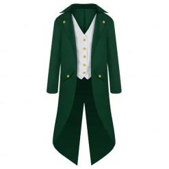 Retro Vintage Punk & Gothic Medieval Blouse / Shirt Pants Cosplay Costume Vampire Gentleman Fancy Dress Men's Steampunk Halloween Carnival Masquerade Party / Evening Adults' Coat Blouse Pants