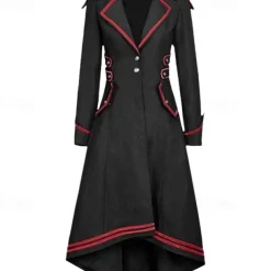 Retro Vintage Punk & Gothic Medieval Coat Masquerade Witch Fancy Dress Women's Fantasy Steampunk Walpurgis Night Masquerade Party / Evening Adults' Coat