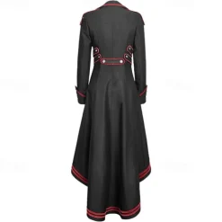 Retro Vintage Punk & Gothic Medieval Coat Masquerade Witch Fancy Dress Women's Fantasy Steampunk Walpurgis Night Masquerade Party / Evening Adults' Coat