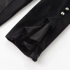 Retro Vintage Punk & Gothic Steampunk Coat Masquerade Tuxedo Vampire Plague Doctor Lace Fancy Dress Women's Halloween Carnival Masquerade Party Halloween Adults' Coat