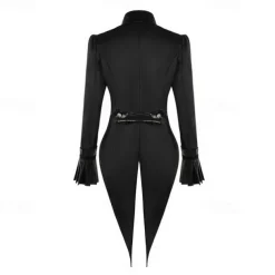 Retro Vintage Punk & Gothic Steampunk Coat Masquerade Tuxedo Vampire Plague Doctor Lace Fancy Dress Women's Halloween Carnival Masquerade Party Halloween Adults' Coat