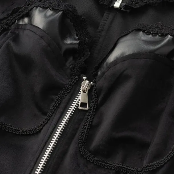 Retro Vintage Punk & Gothic Steampunk Coat Masquerade Tuxedo Vampire Plague Doctor Lace Fancy Dress Women's Halloween Carnival Masquerade Party Halloween Adults' Coat