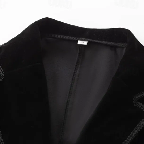 Retro Vintage Punk & Gothic Steampunk Coat Masquerade Tuxedo Vampire Plague Doctor Lace Fancy Dress Women's Halloween Carnival Masquerade Party Halloween Adults' Coat