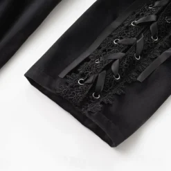 Retro Vintage Punk & Gothic Steampunk Coat Masquerade Tuxedo Vampire Plague Doctor Lace Fancy Dress Women's Halloween Carnival Masquerade Party Halloween Adults' Coat