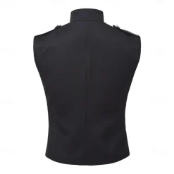 Retro Vintage Rococo Masquerade Vest Circus Jacket Prince Aristocrat Fancy Dress Men's Carnival Masquerade Mardi Gras Event / Party Adults' Vest Spring Fall & Winter