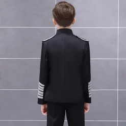 Retro Vintage Rococo Medieval Coat Suit Trousers Circus Jacket Prince Aristocrat Fancy Dress Boys' Birthday Party / Evening Prom Kid's Coat Pants