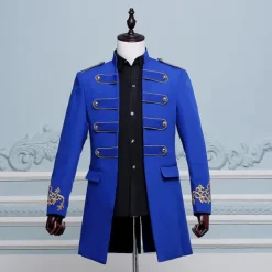 Retro Vintage Rococo Medieval Coat Masquerade Circus Jacket Prince Aristocrat Fancy Dress Men's Carnival of Venice Adults Coat