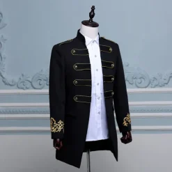 Retro Vintage Rococo Medieval Coat Masquerade Circus Jacket Prince Aristocrat Fancy Dress Men's Carnival of Venice Adults Coat