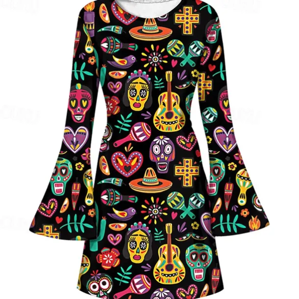 Retro Vintage 1970s Disco Dress Headwear Headwraps Flare Cuff Sleeve Hippie Fancy Dress Women's Party & Evening Pride Parade Pride Month Adults' Dress Headwear