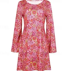 Retro Vintage 1970s Disco Dress Headwear Headwraps Flare Cuff Sleeve Hippie Fancy Dress Women's Party & Evening Pride Parade Pride Month Adults' Dress Headwear