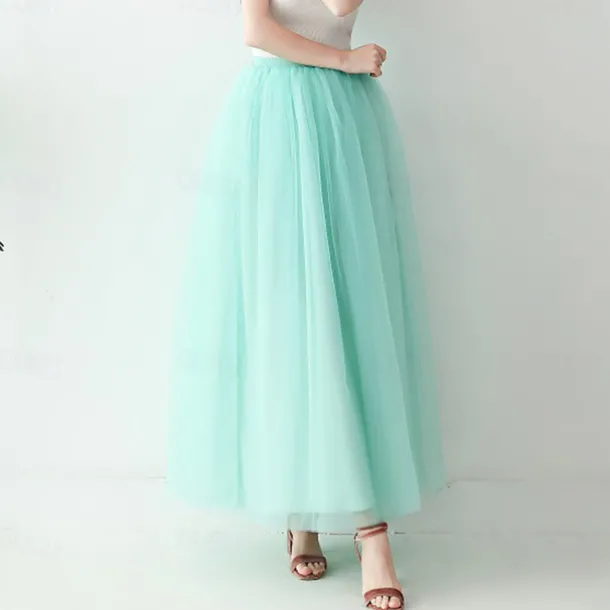 Retro Vintage 1950s Petticoat Hoop Skirt Under Skirt Tulle Skirt A-Line Fancy Dress Women's Masquerade Party Evening Wear Cocktail Party Tea Party Adults' Skirt