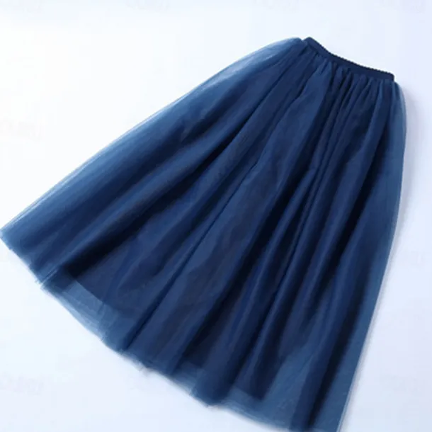 Retro Vintage 1950s Petticoat Hoop Skirt Under Skirt Tulle Skirt A-Line Fancy Dress Women's Masquerade Party Evening Wear Cocktail Party Tea Party Adults' Skirt