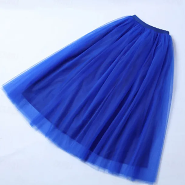Retro Vintage 1950s Petticoat Hoop Skirt Under Skirt Tulle Skirt A-Line Fancy Dress Women's Masquerade Party Evening Wear Cocktail Party Tea Party Adults' Skirt