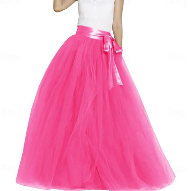 Retro Vintage 1950s Petticoat Hoop Skirt Under Skirt Tulle Skirt A-Line Fancy Dress Women's Masquerade Party Evening Wear Cocktail Party Tea Party Adults' Skirt
