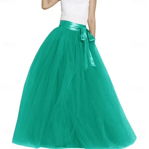 Retro Vintage 1950s Petticoat Hoop Skirt Under Skirt Tulle Skirt A-Line Fancy Dress Women's Masquerade Party Evening Wear Cocktail Party Tea Party Adults' Skirt