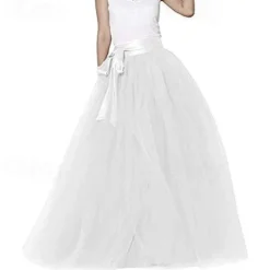 Retro Vintage 1950s Petticoat Hoop Skirt Under Skirt Tulle Skirt A-Line Fancy Dress Women's Masquerade Party Evening Wear Cocktail Party Tea Party Adults' Skirt