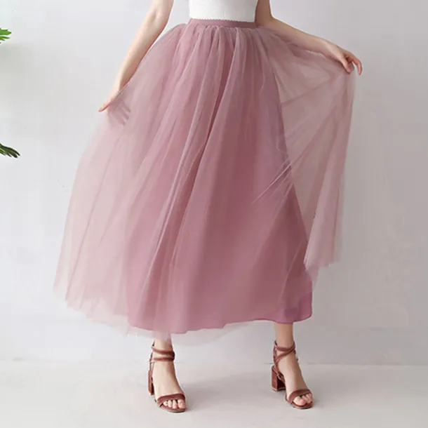 Retro Vintage 1950s Petticoat Hoop Skirt Under Skirt Tulle Skirt A-Line Fancy Dress Women's Masquerade Party Evening Wear Cocktail Party Tea Party Adults' Skirt