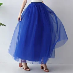 Retro Vintage 1950s Petticoat Hoop Skirt Under Skirt Tulle Skirt A-Line Fancy Dress Women's Masquerade Party Evening Wear Cocktail Party Tea Party Adults' Skirt