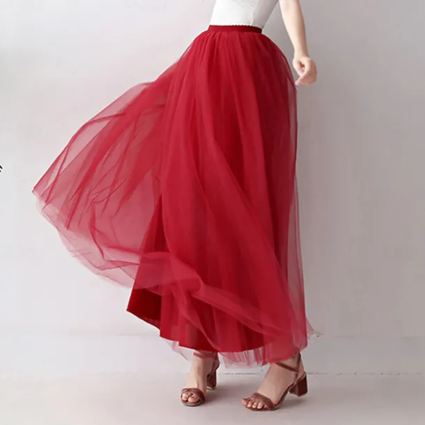 Retro Vintage 1950s Petticoat Hoop Skirt Under Skirt Tulle Skirt A-Line Fancy Dress Women's Masquerade Party Evening Wear Cocktail Party Tea Party Adults' Skirt