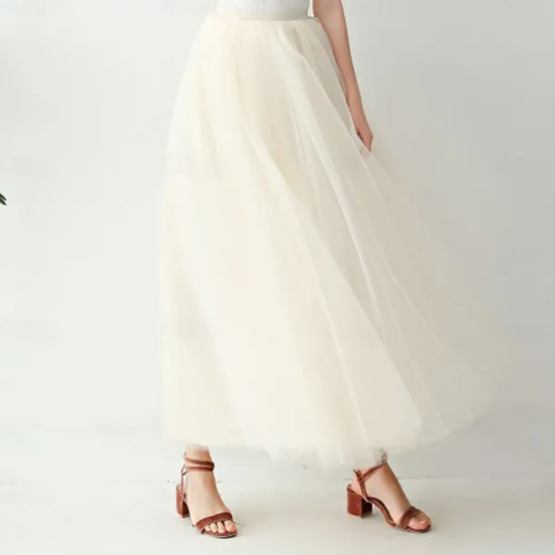 Retro Vintage 1950s Petticoat Hoop Skirt Under Skirt Tulle Skirt A-Line Fancy Dress Women's Masquerade Party Evening Wear Cocktail Party Tea Party Adults' Skirt