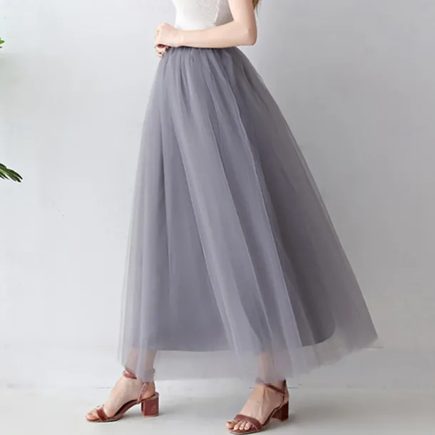 Retro Vintage 1950s Petticoat Hoop Skirt Under Skirt Tulle Skirt A-Line Fancy Dress Women's Masquerade Party Evening Wear Cocktail Party Tea Party Adults' Skirt