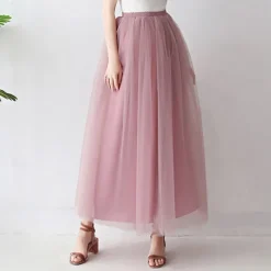 Retro Vintage 1950s Petticoat Hoop Skirt Under Skirt Tulle Skirt A-Line Fancy Dress Women's Masquerade Party Evening Wear Cocktail Party Tea Party Adults' Skirt