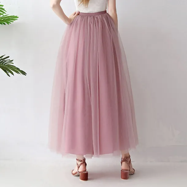 Retro Vintage 1950s Petticoat Hoop Skirt Under Skirt Tulle Skirt A-Line Fancy Dress Women's Masquerade Party Evening Wear Cocktail Party Tea Party Adults' Skirt