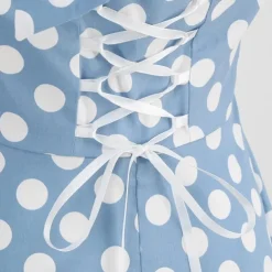 Retro Vintage 1950s Rockabilly A-Line Dress Swing Dress Halter Polka Dot Fancy Dress Women's Masquerade Casual Daily Bachelorette Party Adults' Dress Homecoming Dresses Spring & Summer