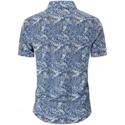 Retro Vintage 1970s Shirt Aloha Shirt Hippie Paisley Fancy Dress Men's Vacation Party Pride Parade Adults' Shirt