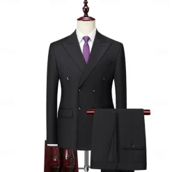 Retro Vintage 1920s Suits & Blazers Gentleman Fancy Dress Men's Masquerade Party / Evening Bachelorette Party Adults' Coat Pants