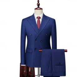 Retro Vintage 1920s Suits & Blazers Gentleman Fancy Dress Men's Masquerade Party / Evening Bachelorette Party Adults' Coat Pants