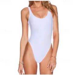 Retro Vintage 1980s Swimwear Swimsuit Women's Costume Vintage Cosplay Beach Halloween