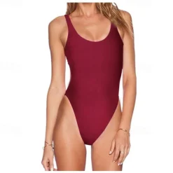 Retro Vintage 1980s Swimwear Swimsuit Women's Costume Vintage Cosplay Beach Halloween