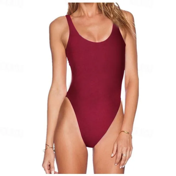 Retro Vintage 1980s Swimwear Swimsuit Women's Costume Vintage Cosplay Beach Halloween