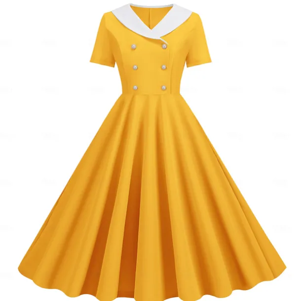 Retro Vintage 1950s Vintage Dress Swing Dress Flare Dress Fancy Dress Women's Carnival Masquerade Casual Daily Bachelorette Party Adults' Dress Homecoming Dresses