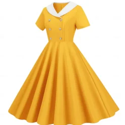 Retro Vintage 1950s Vintage Dress Swing Dress Flare Dress Fancy Dress Women's Carnival Masquerade Casual Daily Bachelorette Party Adults' Dress Homecoming Dresses