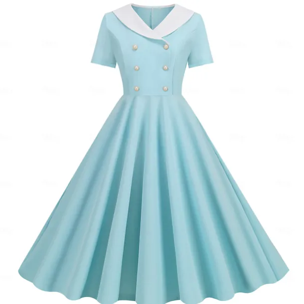 Retro Vintage 1950s Vintage Dress Swing Dress Flare Dress Fancy Dress Women's Carnival Masquerade Casual Daily Bachelorette Party Adults' Dress Homecoming Dresses