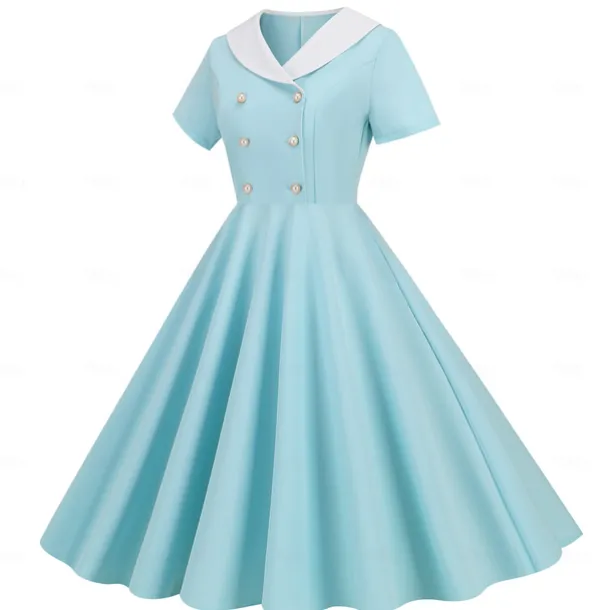 Retro Vintage 1950s Vintage Dress Swing Dress Flare Dress Fancy Dress Women's Carnival Masquerade Casual Daily Bachelorette Party Adults' Dress Homecoming Dresses